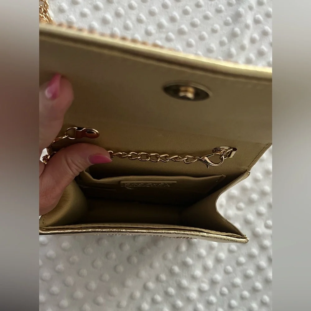 BADGLEY MISCHKA Gold Bejeweled Evening Bag 💛💎✨ - Picture 12 of 12